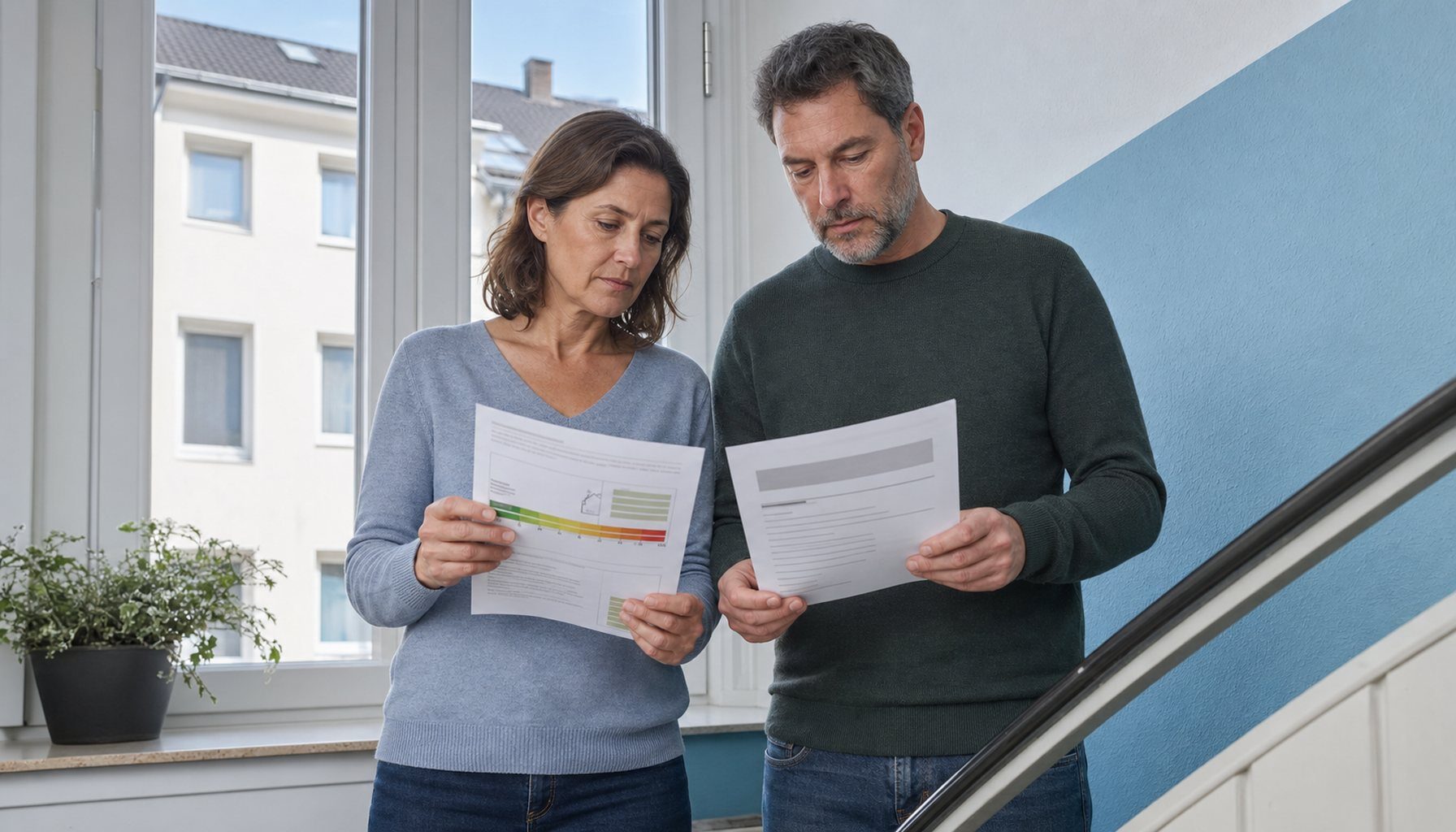 Modernisierung altbau – Illustration zu Immobilienkredit trotz SCHUFA: Person, Rate und Objekt im Bankcheck